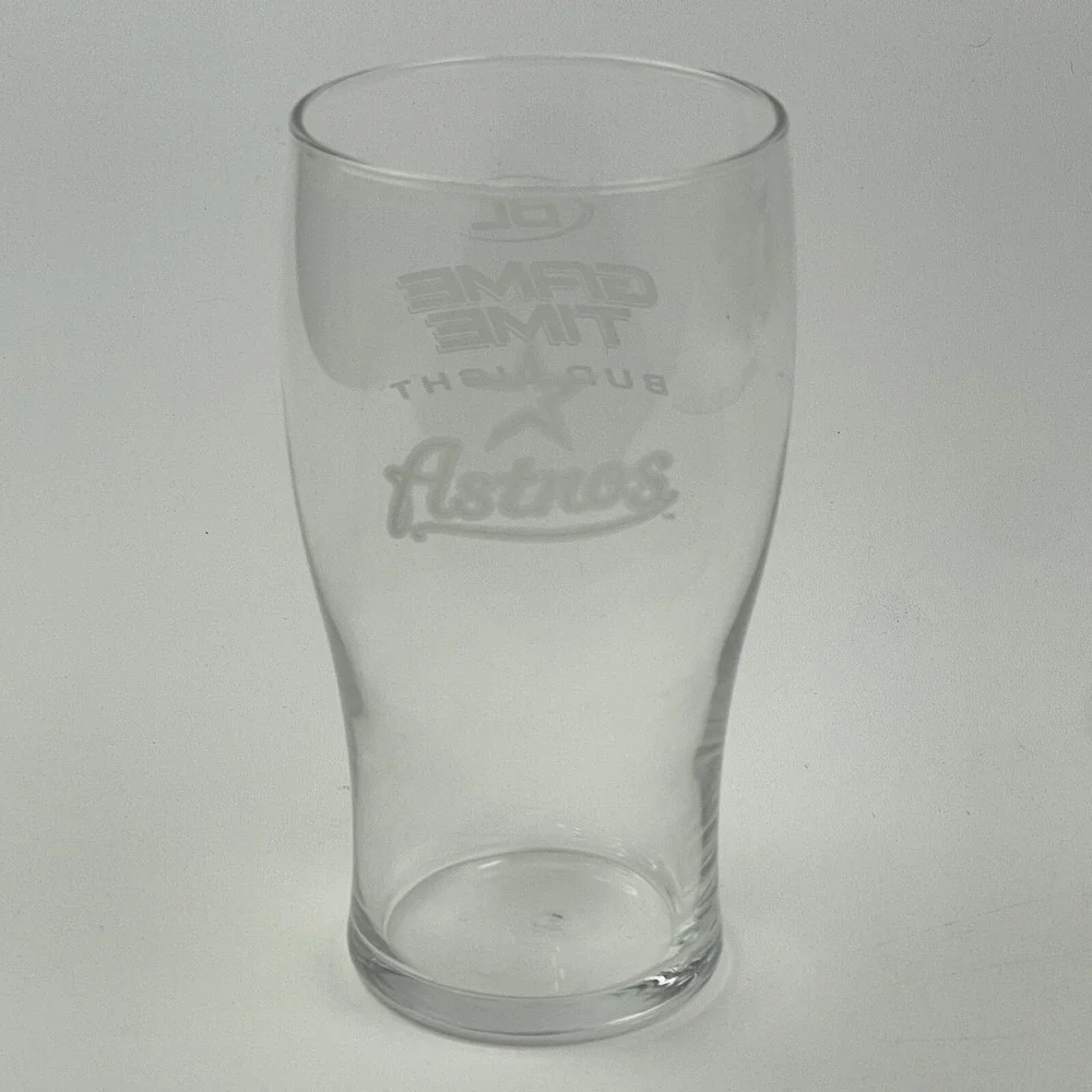 Houston Astros Pint Glass SGA Budweiser Beer Cup Mug MLB‎ Baseball